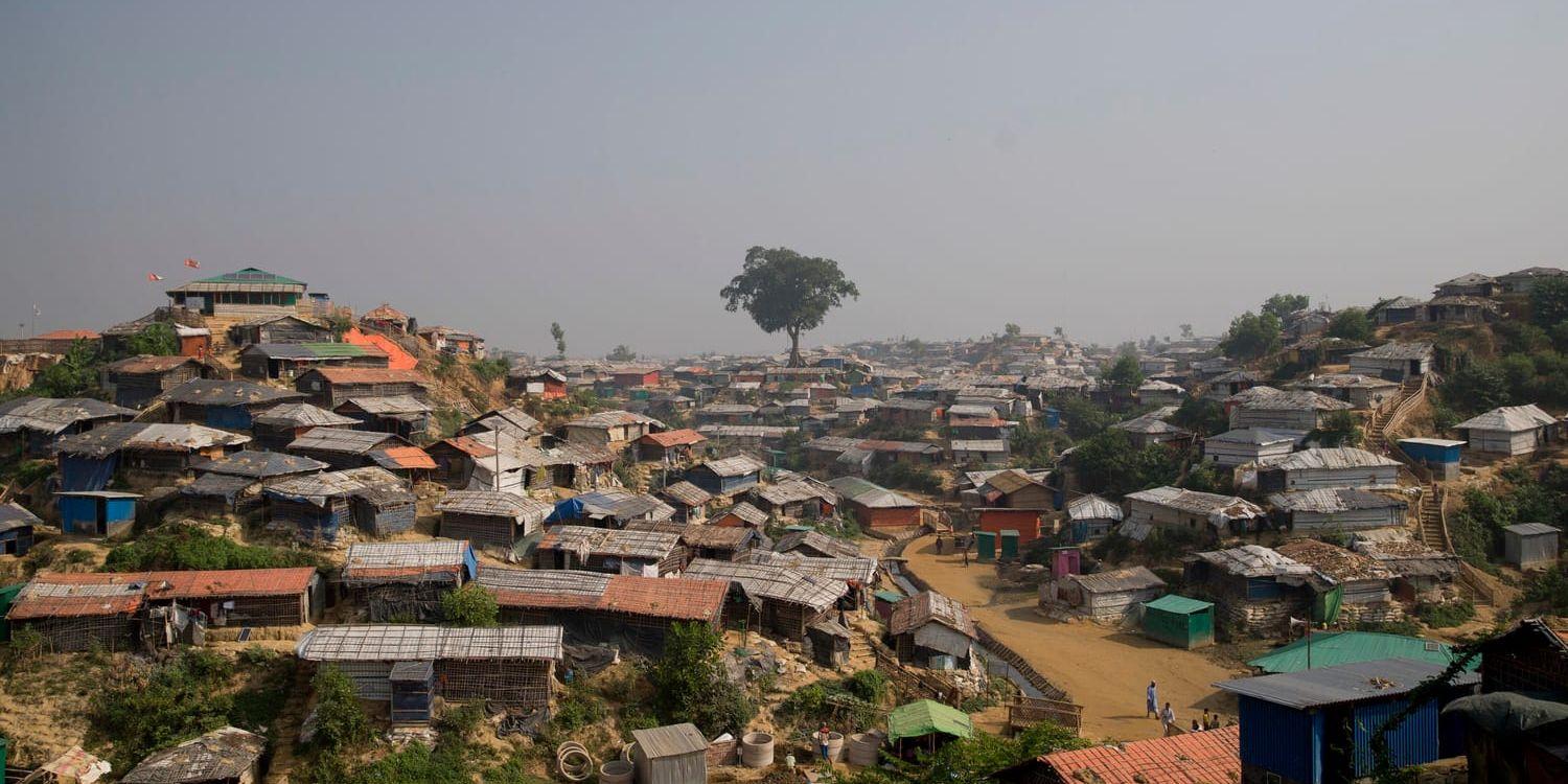Ett av de läger i trakten av Cox's Bazar i östra Bangladesh där rohingyer som flytt från Myanmar bor. Arkivbild.
