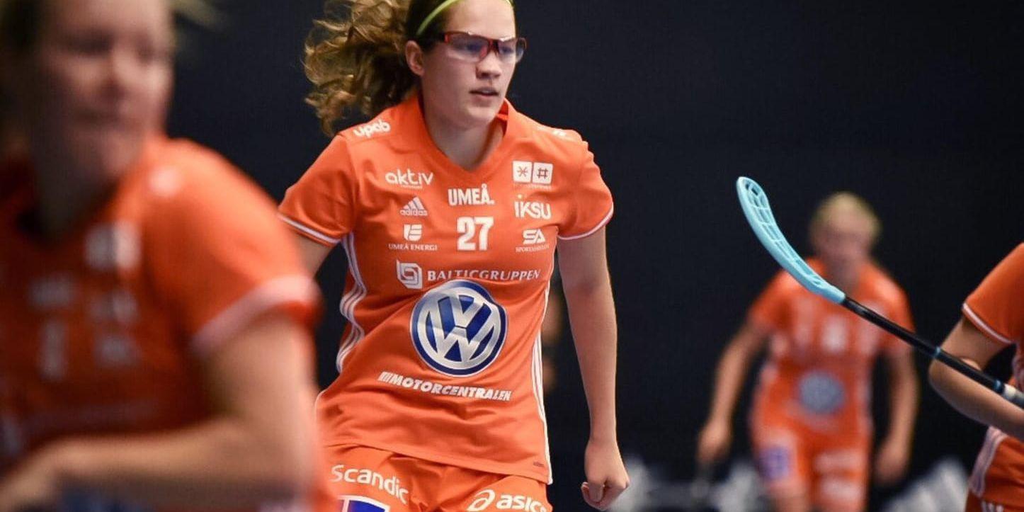 Oona Kauppi gjorde fyra mål i semifinal två mot Täby. Arkivbild.