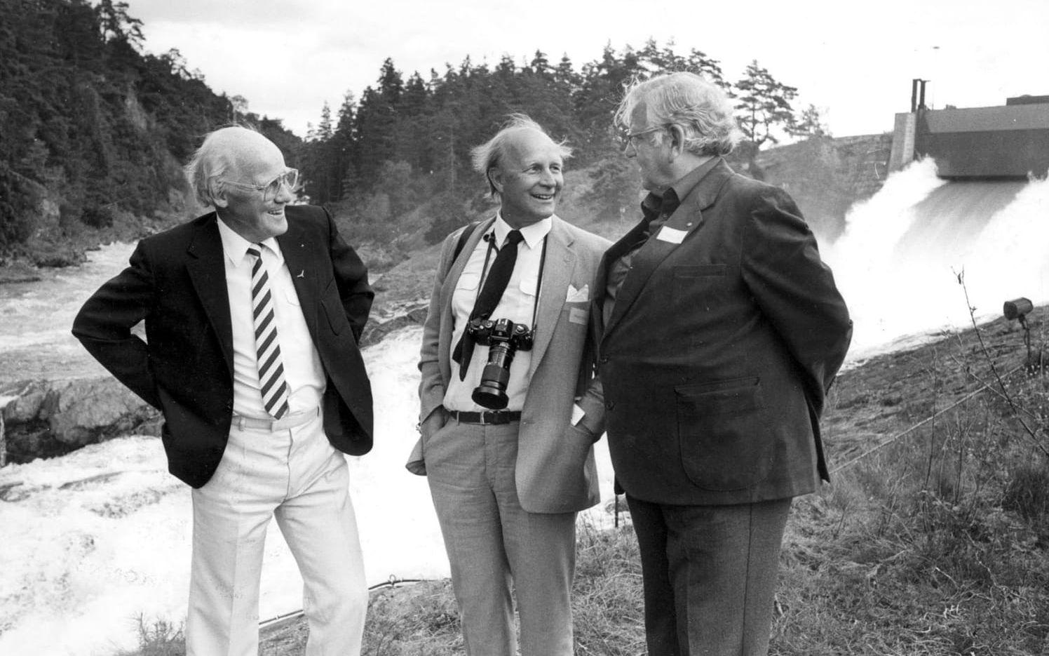 Tre av dem som startade Fallens Dagar 1959. Fr.v. Wille Hansson, Resos chef, Gösta Vogel-Rödin, turistintendent och John-Erik Granlund, turistföreningen