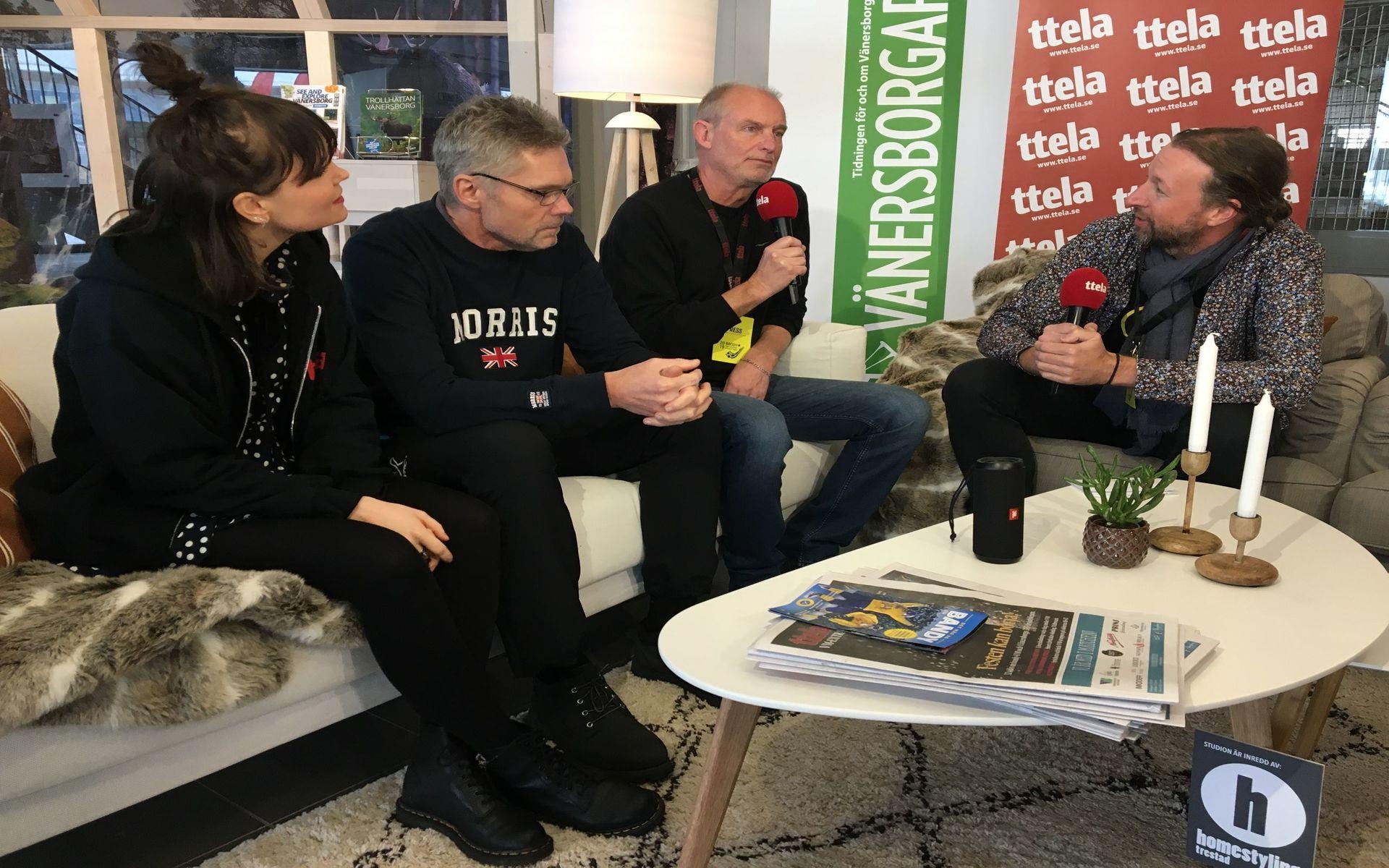 TTELA-sporten, Johanna Josephsson, Ulf Thuresson och Toni Andersson, intervjuas av Jonas Myrholm.