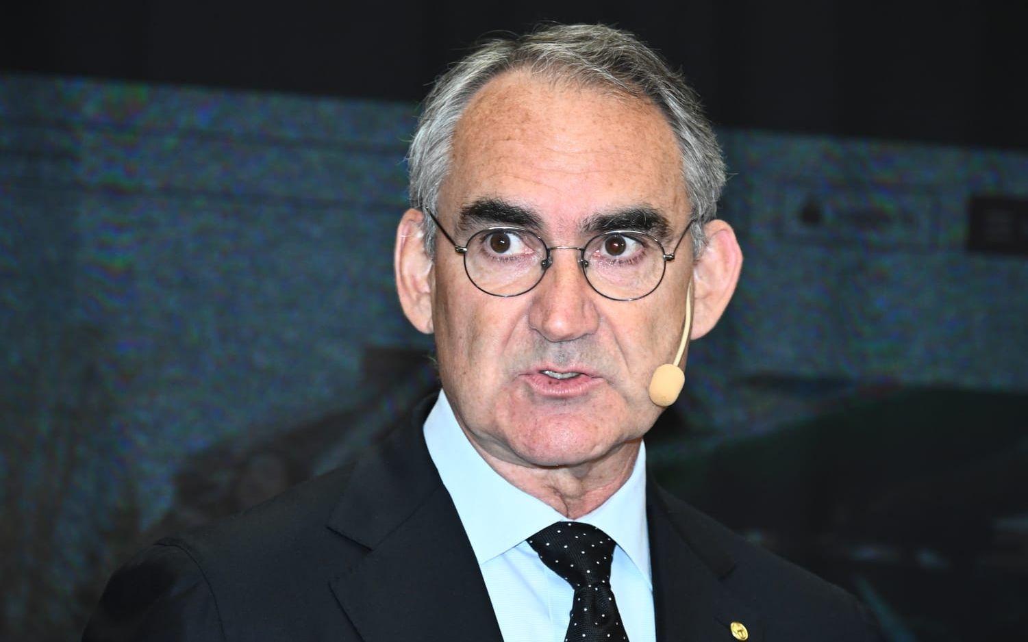 Roberto Maiorana, generaldirektör Trafikverket, när Trafikverket bjuder in medier till kontraktssignering och visning av en fullskalig prototyp av Sveriges nya nattåg under måndagen.