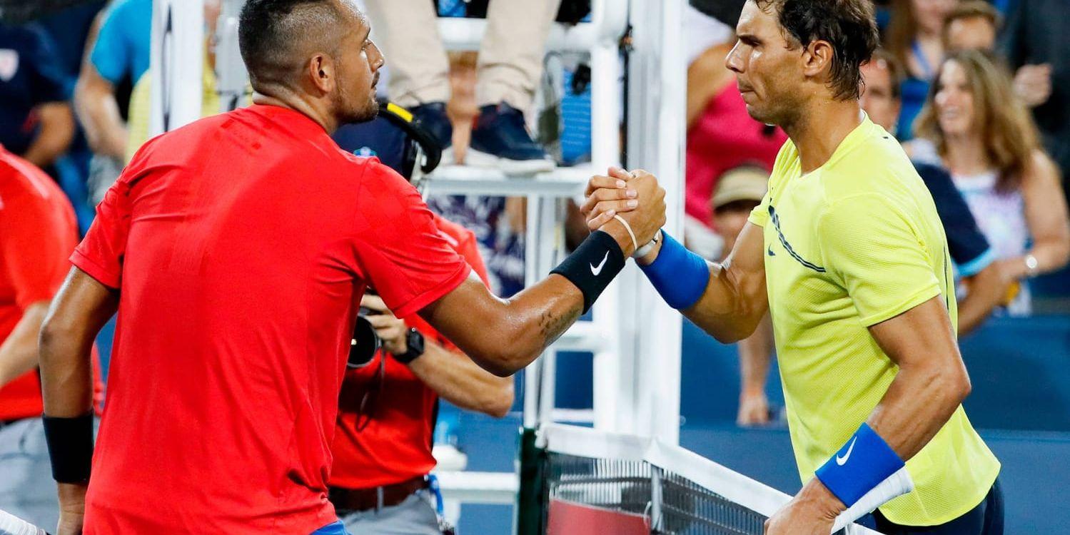 Nick Kyrgios vann kvartsfinalen i Cincinnati mot Rafael Nadal, men Nadal blir ändå ny världsetta nästa vecka.