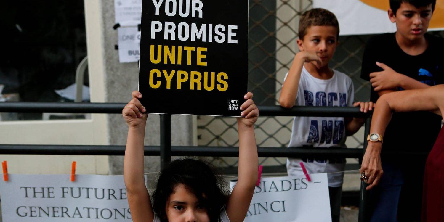 Demonstrationer på Cypern på torsdagen.