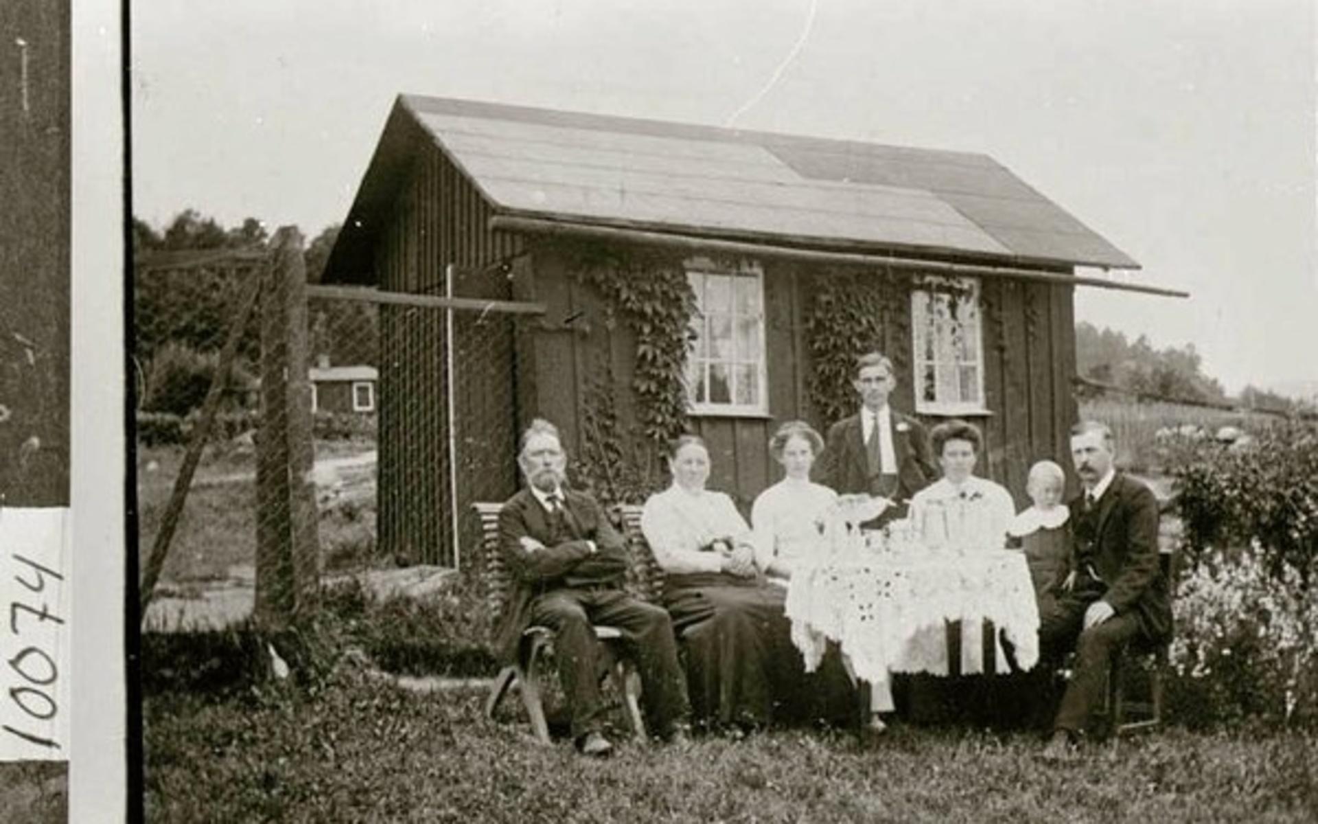 Tidigt 1900-tal. Amerikakolonin i Jonsered, Partille. Källa: Bohusläns museum