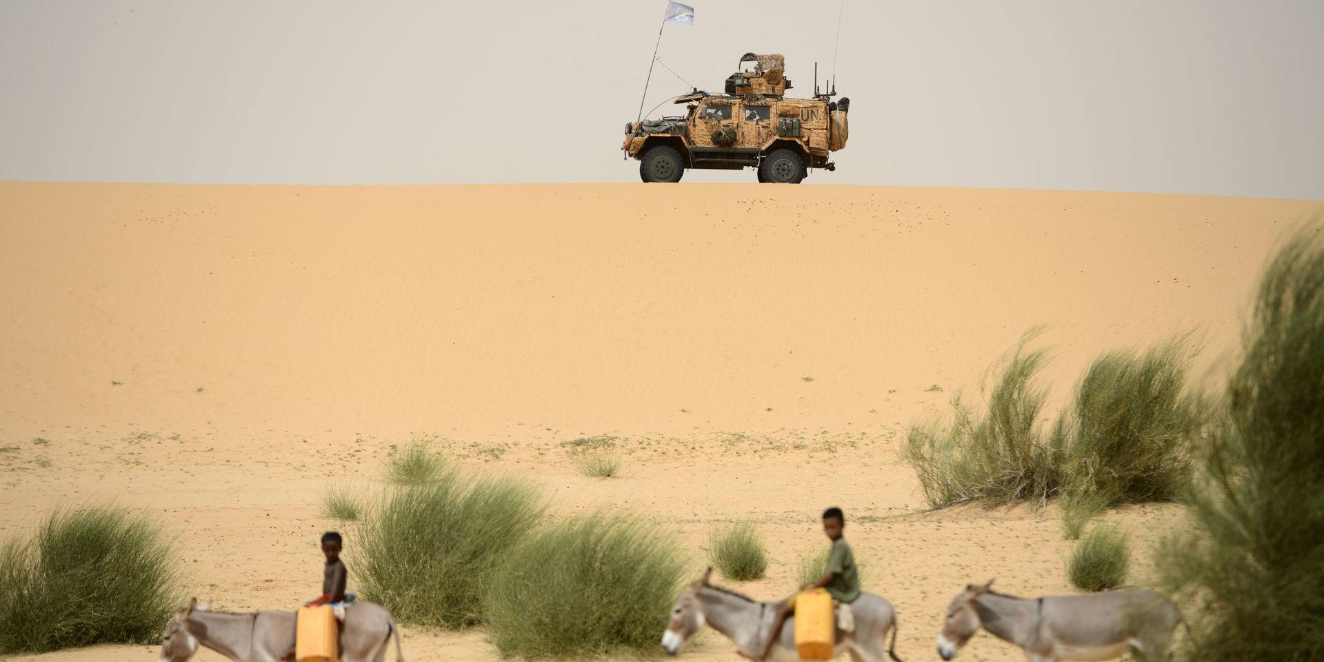 Den nuvarande svenska styrkan i Mali lyder under FN:s insats Minusma. Arkivbild.