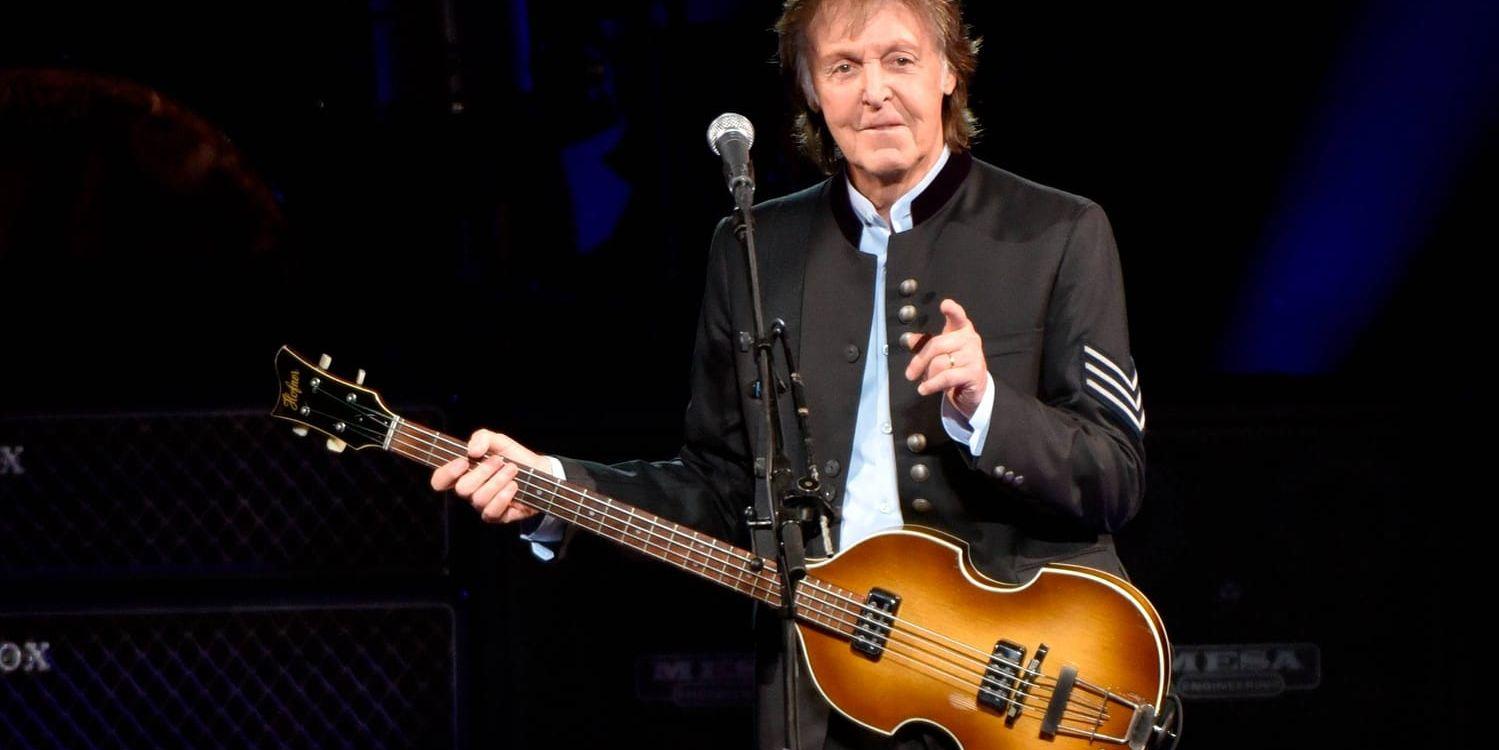Paul McCartney – nu även trummis med Foo Fighters. Arkivbild.