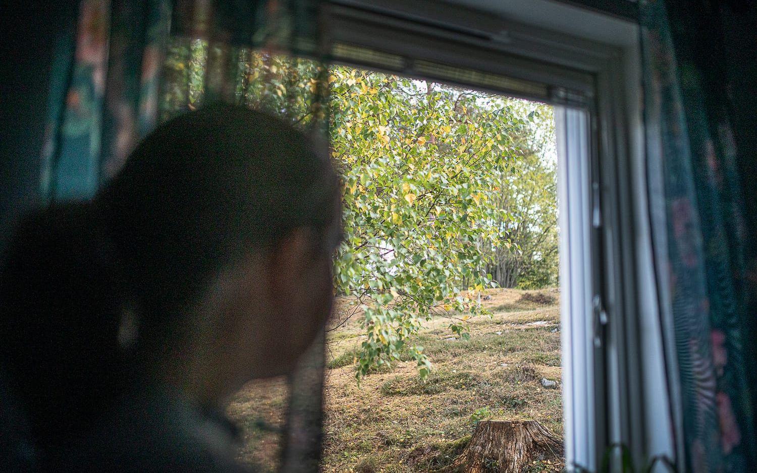 Precis utanför sitt sovrumsfönster kunde Johanna Lundh se branden i studentbostäderna.
