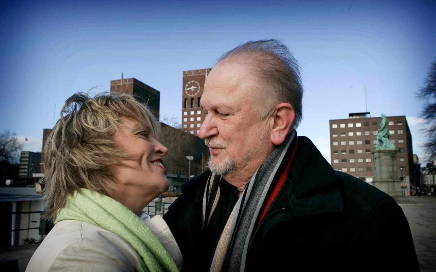 Siewert Öholm i Oslo med sin hustru Gitten 2007. FOTO: Knut Falch