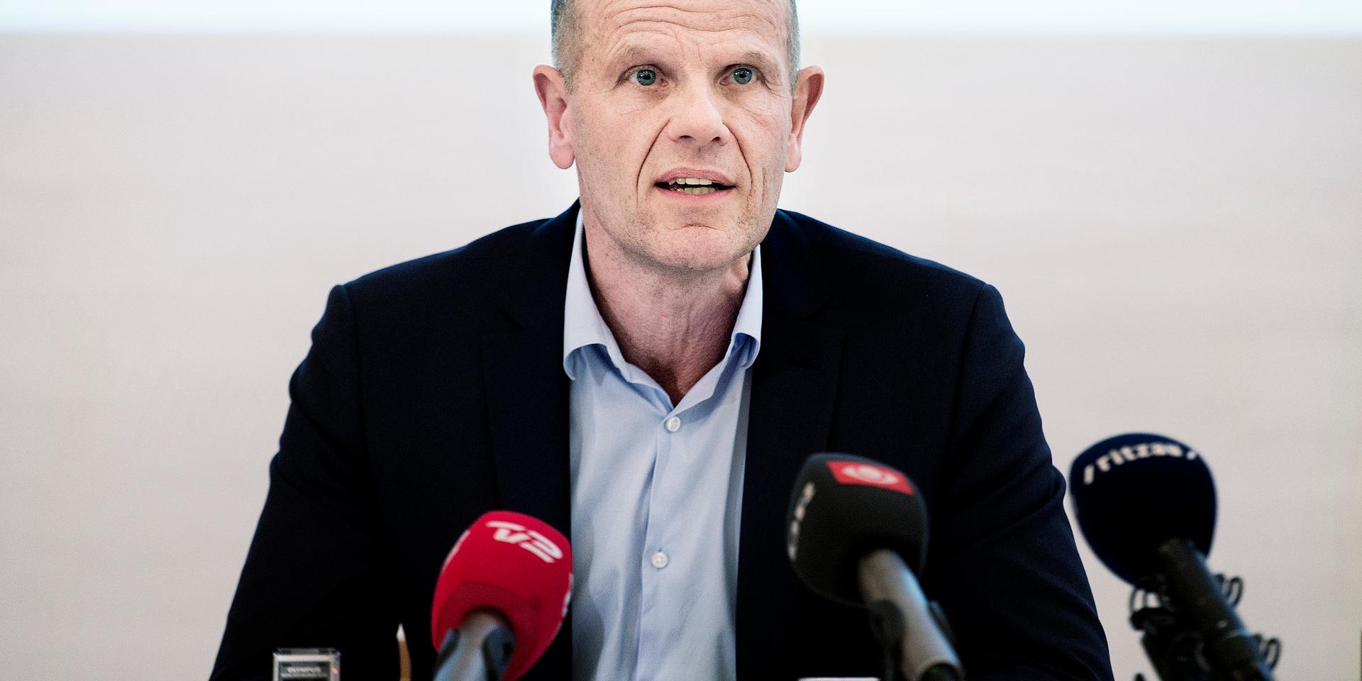 Brottsmisstänkte Lars Findsen, tidigare chef för Danmarks militära underrättelsetjänst. Arkivbild.