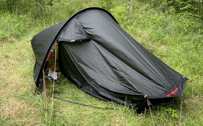 Theodor Engström bodde i ett tält på Gotland.