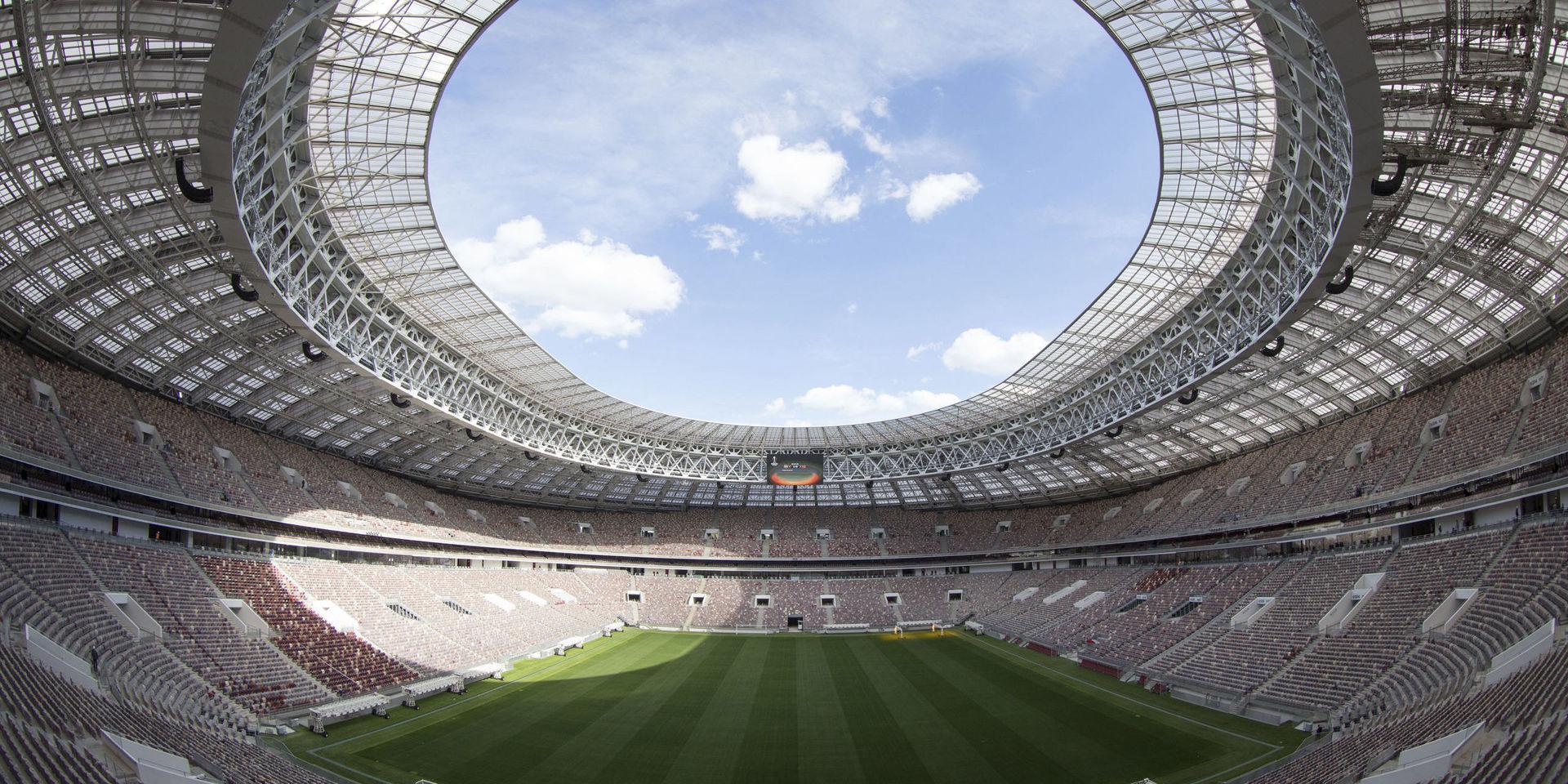 På Luzjniki-stadion i Moskva spelas bl. a öppningsmatchen den 14 juni VM-finalen den 15:e juli
