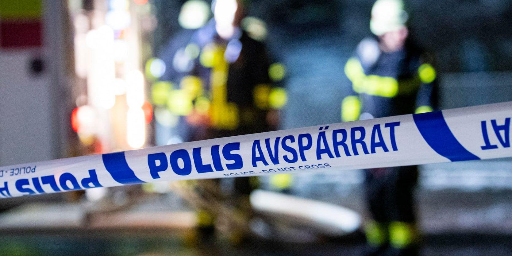 En person brann inne i en villabrand i Frötuna utanför Norrtälje. Arkivbild.