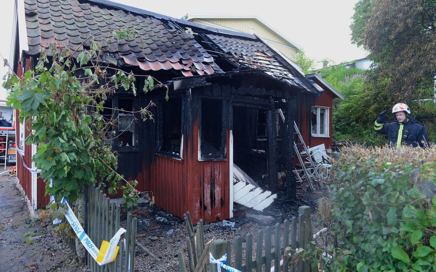 Huset blev mycket illa åtgånget efter branden och rivning var det enda alternativet.