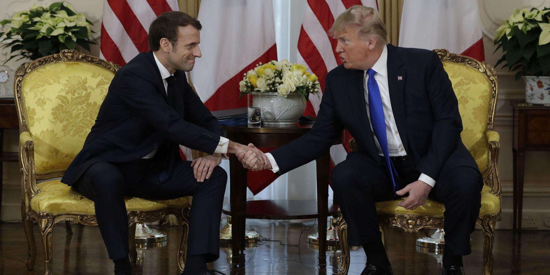 Frankrikes president Emmanuel Macron möter USA:s Donald Trump vid sidan om Nato-toppmötet i London.