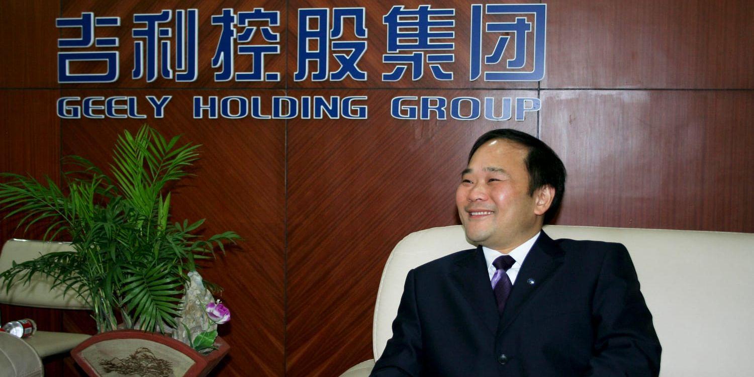 Zhejiang Geely Holding Group, med grundaren Li Shufu (bilden), ser sig själv som en långsiktig ägare i AB Volvo. Arkivbild