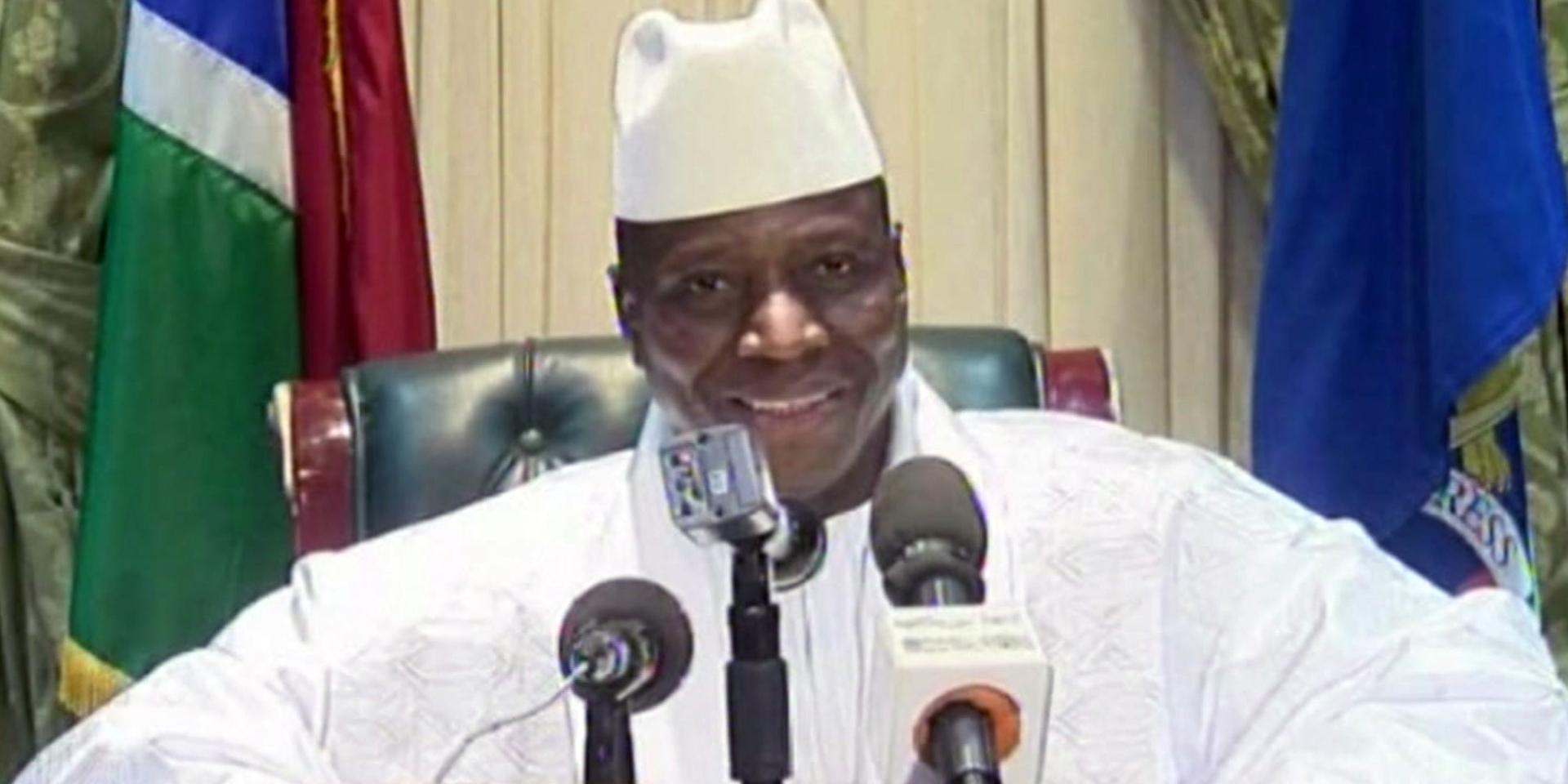 Gambias förre ledare Yahya Jammeh. Arkivbild.