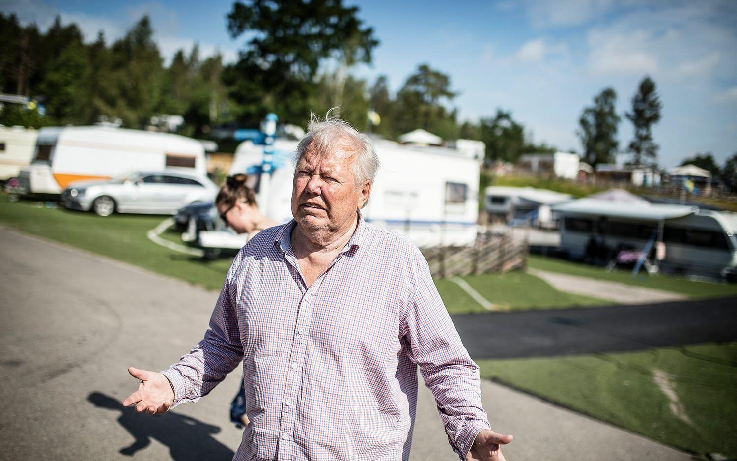 Bert Karlsson är besviken efter senaste listan av landets 25 populäraste campingar.