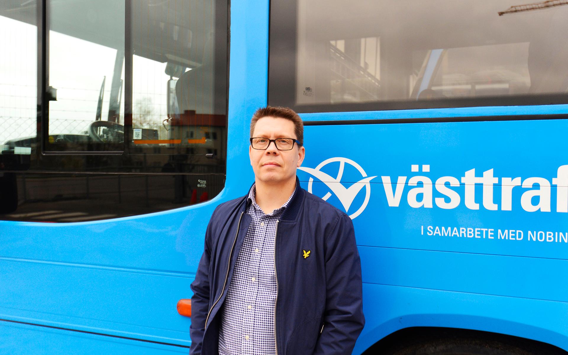 Jörgen Bergström, affärschef på bussbolaget Nobina.