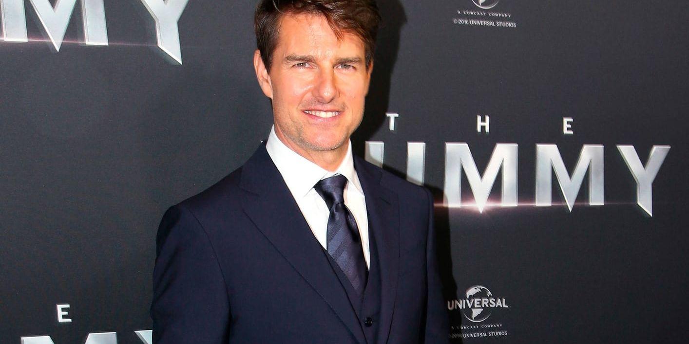 Tom Cruise landade illa under ett stunt. Arkivbild.