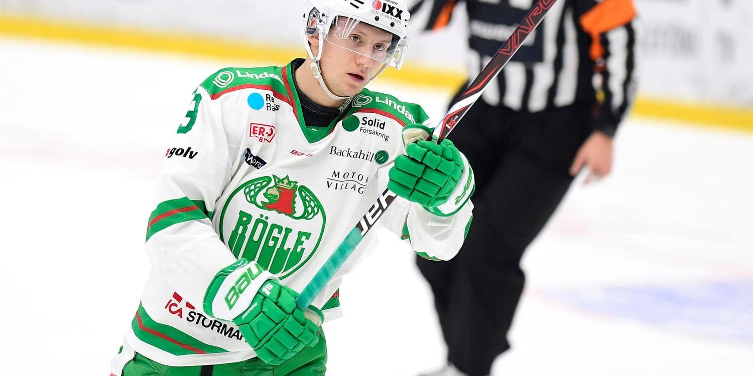Rögles Daniel Bertov gjorde ett mål i 3–2-segern borta mot sin gamla klubb HV71 i SHL-ishockeyn.