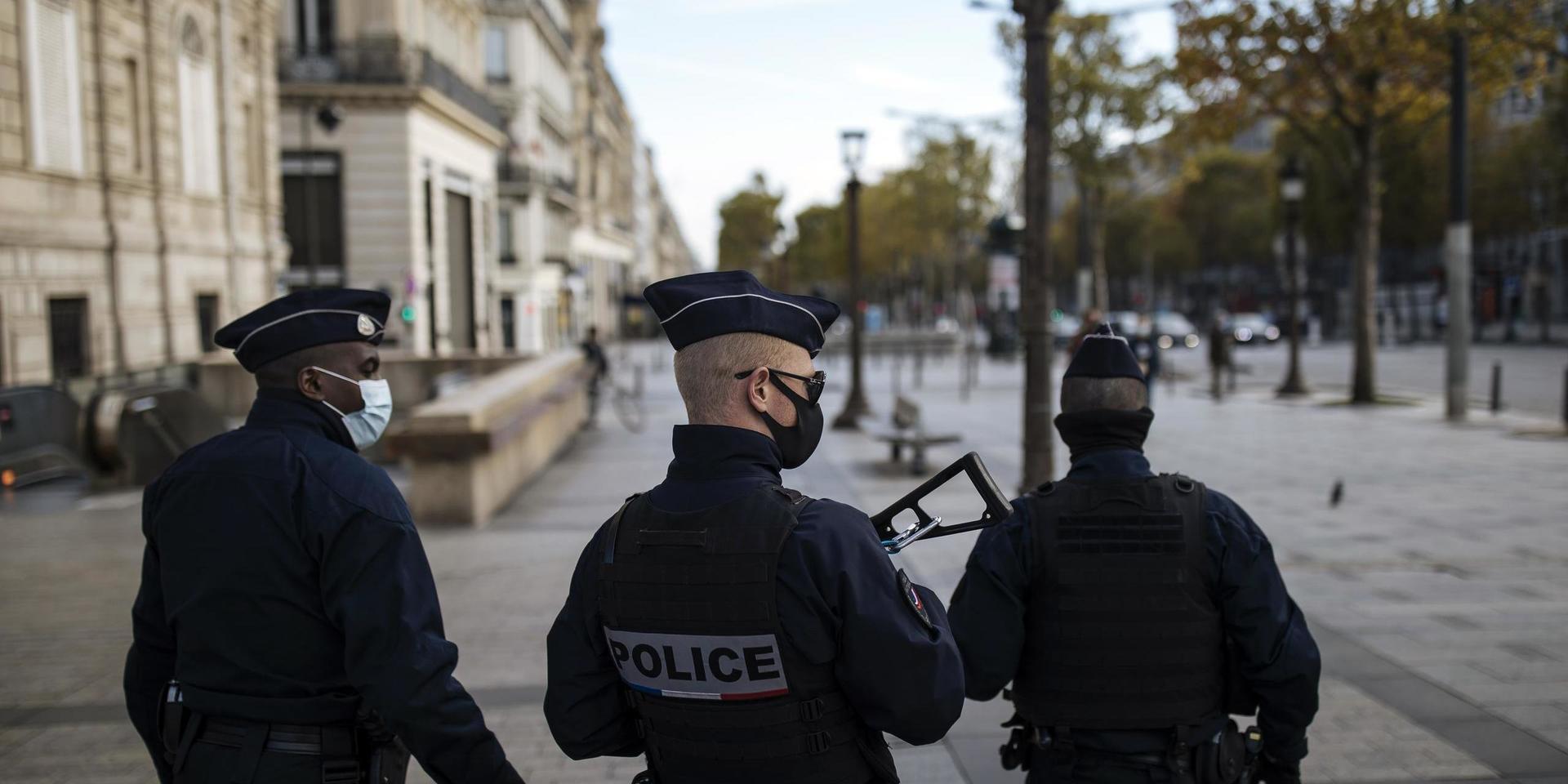 Ett föreslaget förbud att fotografera polisers ansikten i Frankrike väcker stor ilska. Arkivbild.