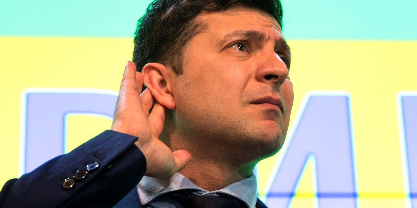 Den ukrainske tv-komikern och presidentkandidaten Volodymyr Zelenskyj.