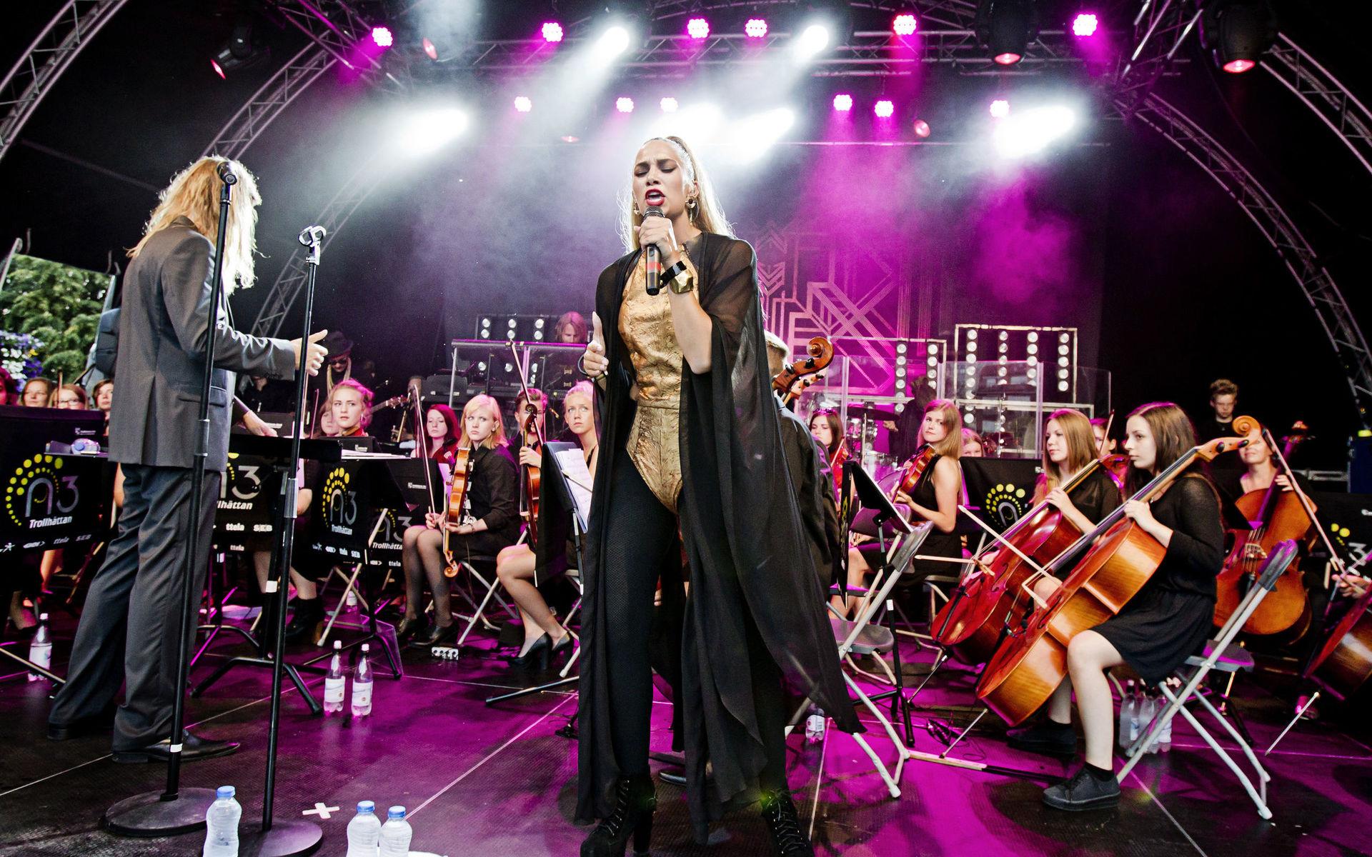 Agnes med Kulturskolans symfoniorkester 2013.