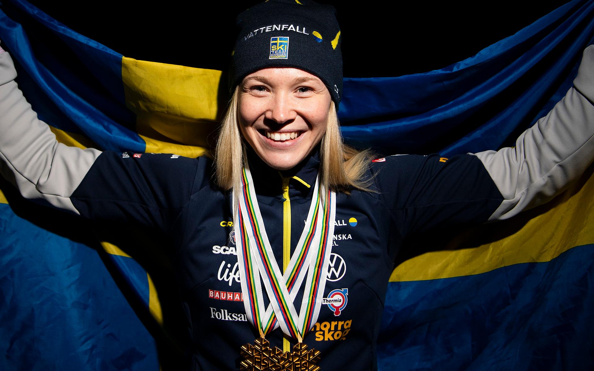 Jonna Sundling, skidor – två VM-guld.
