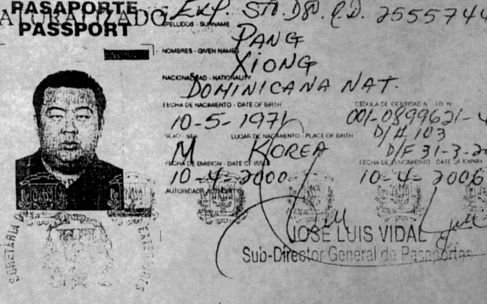 En svartvit kopia av Kim Jon Nams pass som distribuerades till pressen efter att det blev känt att Kim Jong Nam omhändertogs av migrationsverket på New Tokyo International Airport. FOTO: TT