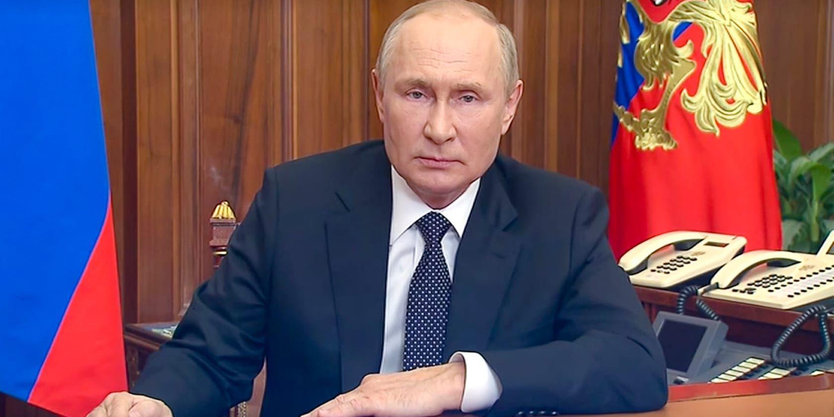 Rysslands president Vladimir Putins tal, som tolkas som eskalerande, den 21 september.