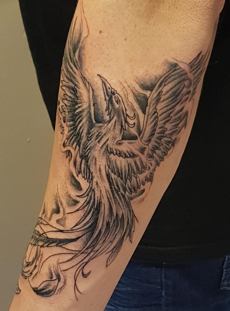 Magnus Emanuelssons senaste tatuering.