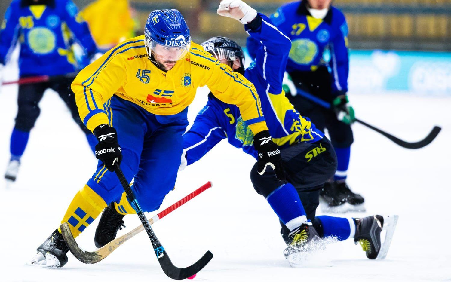 Vänersborgaren Christoffer Fagerström under VM 2019 som spelades i Vänersborg.