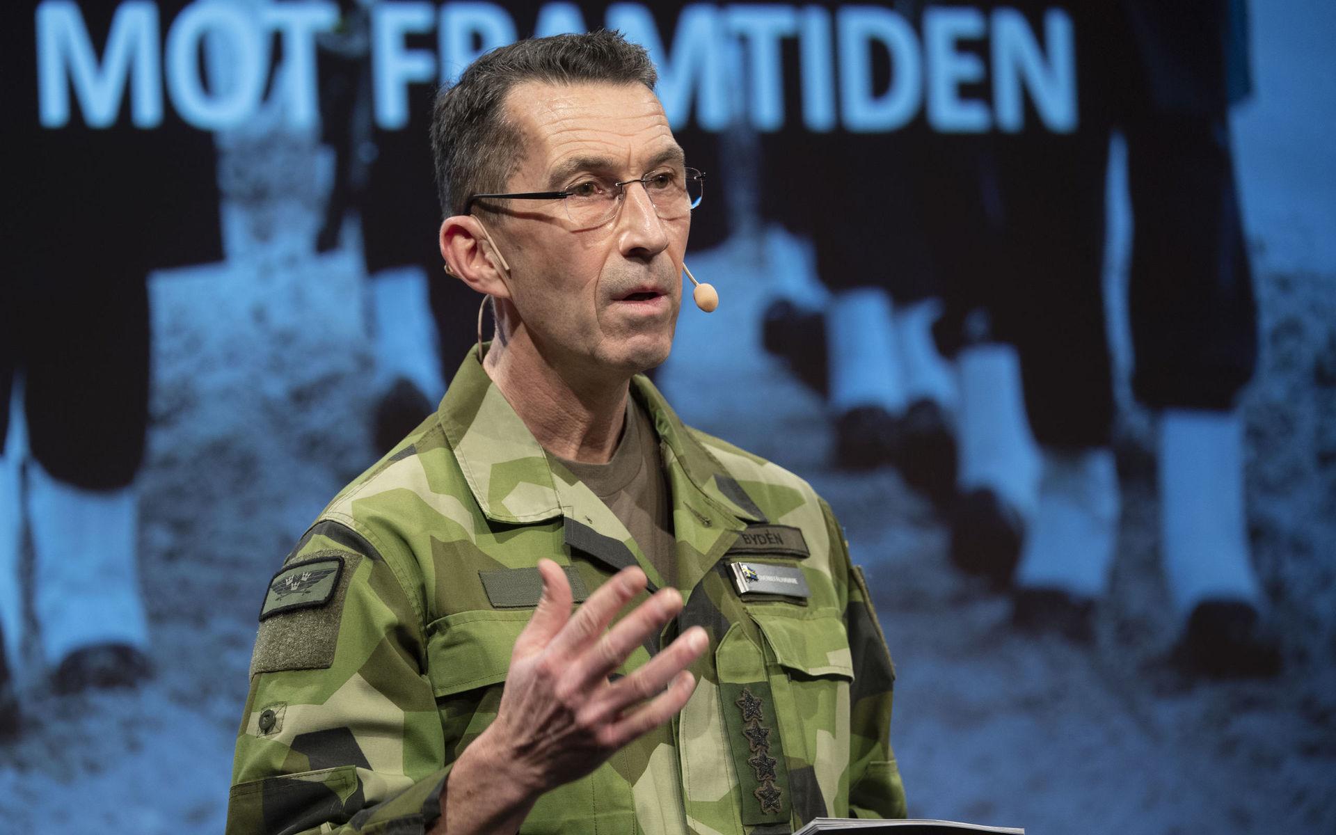 Sveriges militära överbefälhavare Micael Bydén.