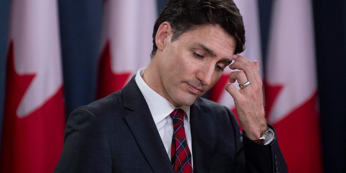 Kanadas premiärminister Justin Trudeau. Arkivbild.