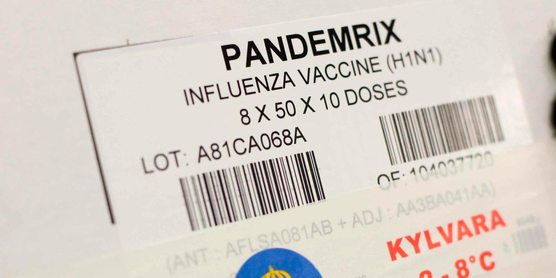 Det vaccin som användes var ett så kallat prototypcvaccin vid namn Pandemrix, tillverkat av läkemedelsföretaget Glaxosmithkline (GSK).