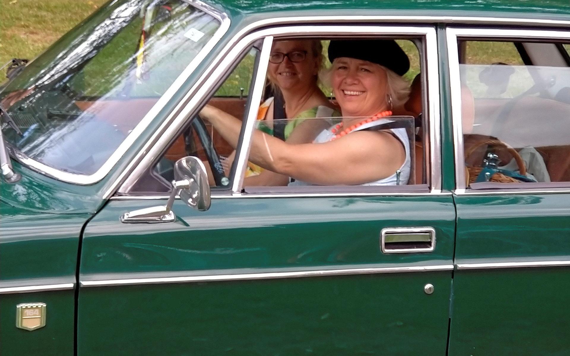 Inger Sättman körde en ovanlig Volvo.