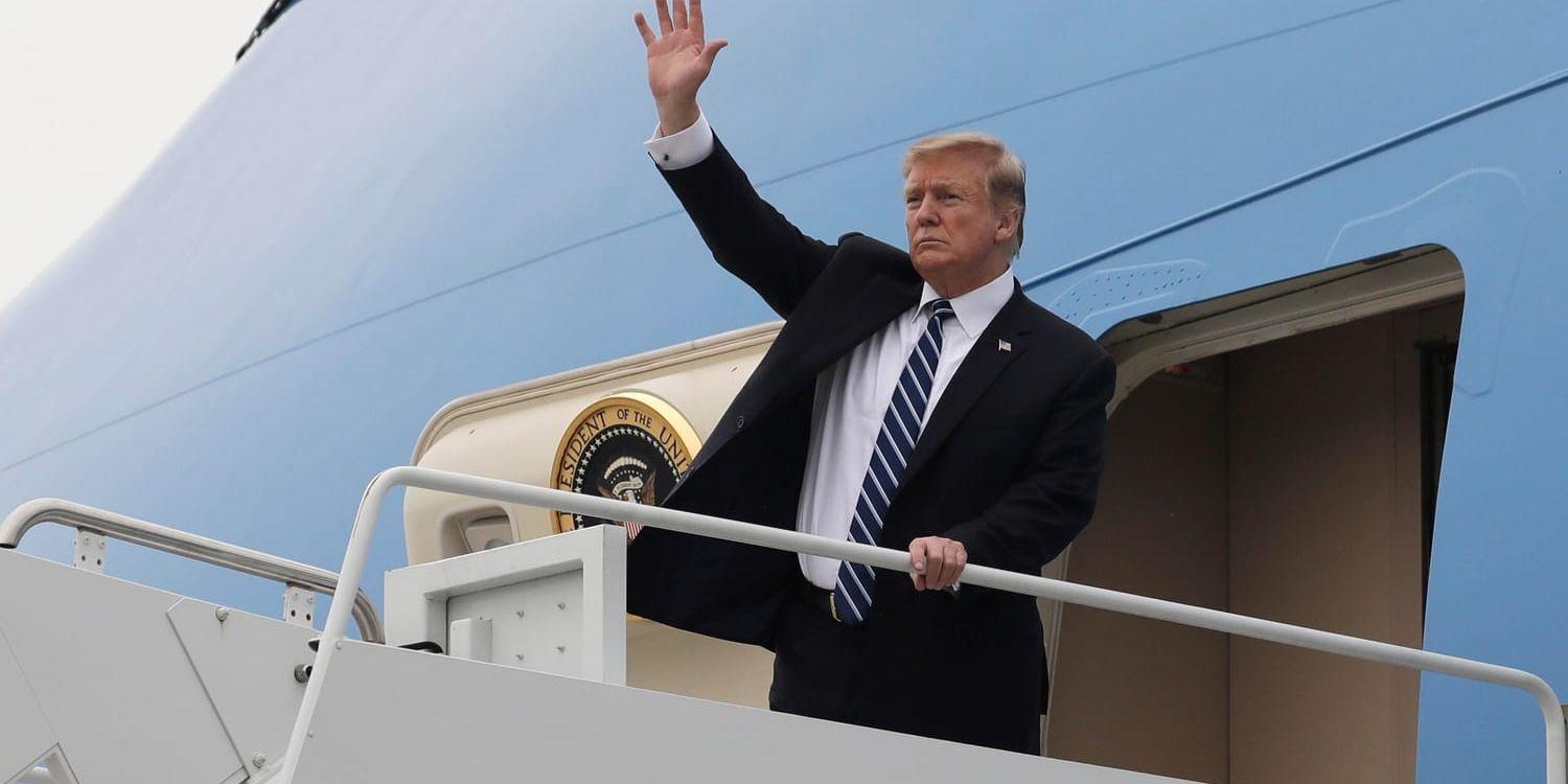 Donald Trump lämnar Vietnam efter det avbrutna mötet med Kim Jong-Un.
