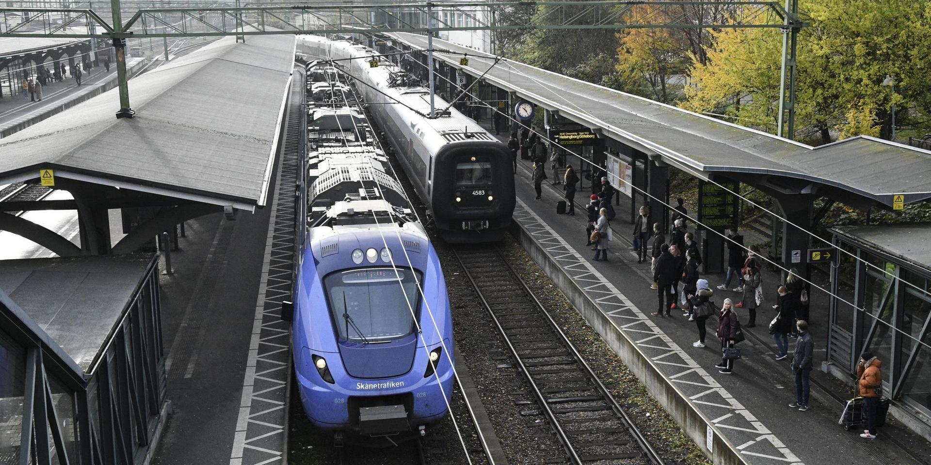 Tågförseningar är att vänta efter en olycka i Lund. Arkivbild.