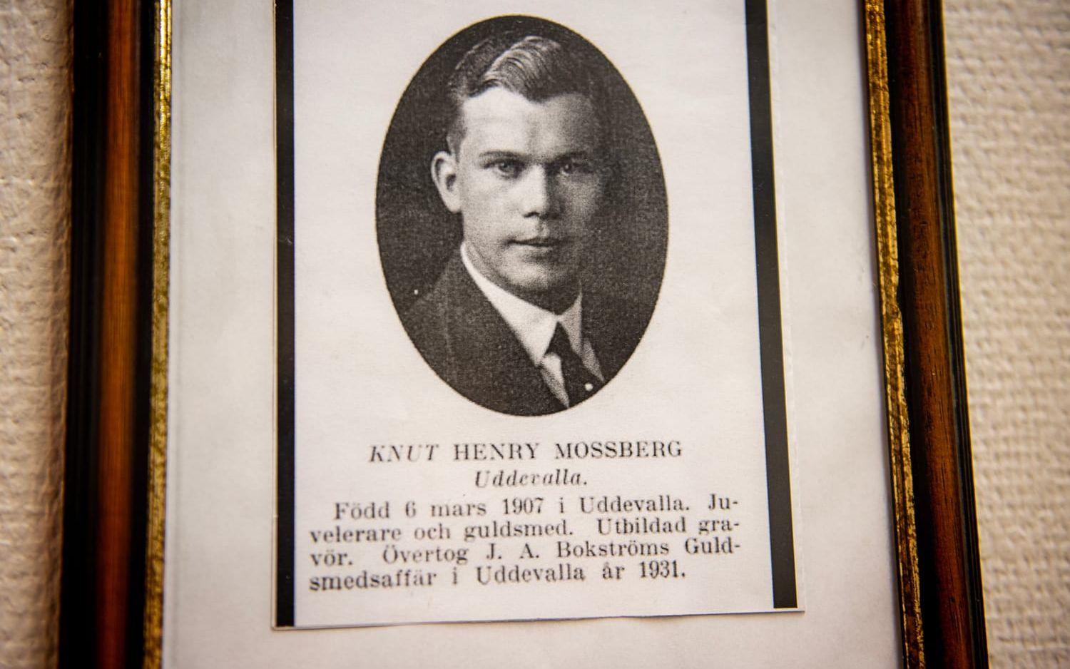 År 1931 startade Knut Mossberg familjeföretaget då han övertog Bokströms guld i Uddevalla.
