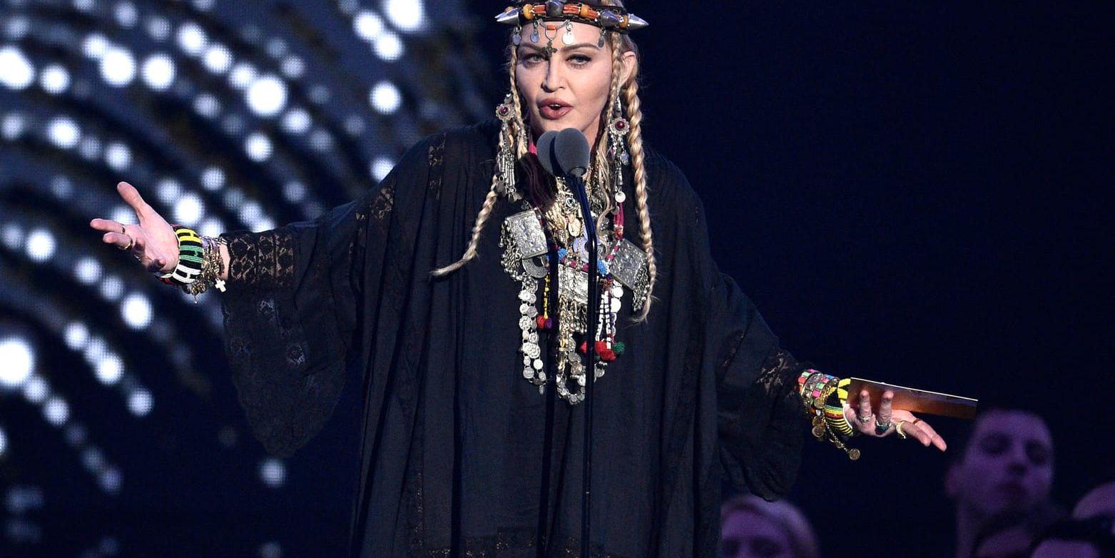 Madonna vid MTV Video Music Awards i augusti i fjol. Arkivbild