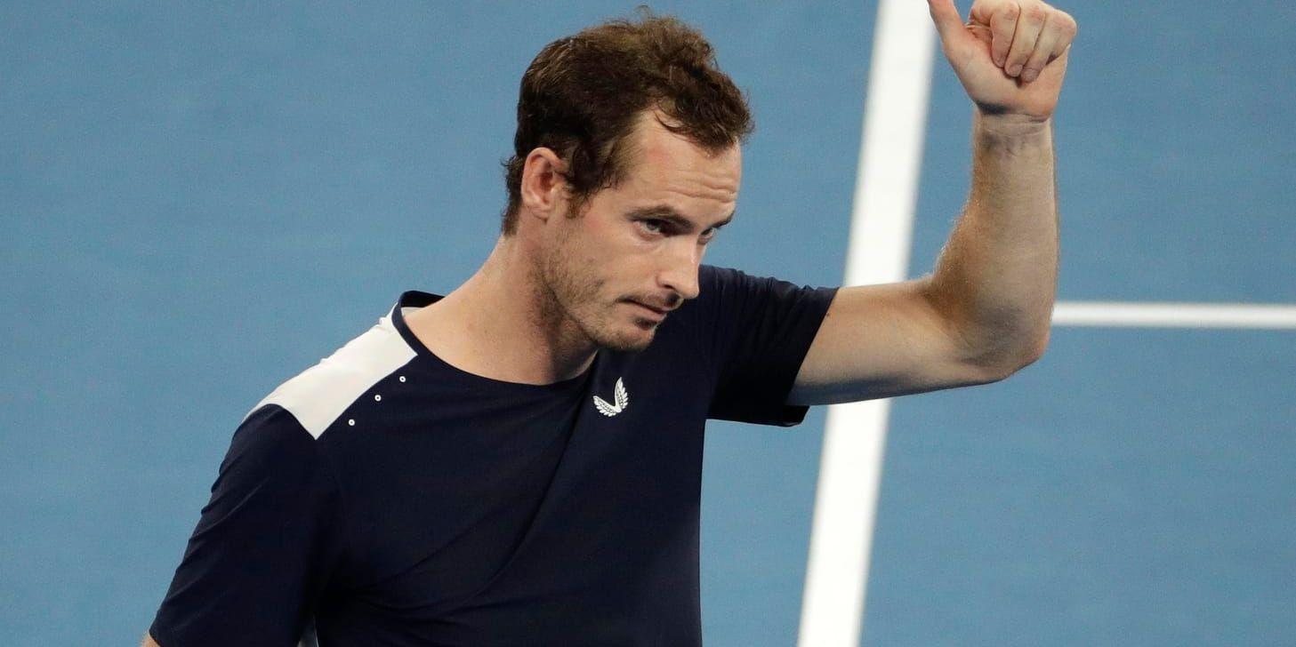 Andy Murray gör comeback, i dubbel, ett halvår efter uttåget i Australian Open. Arkivbild.