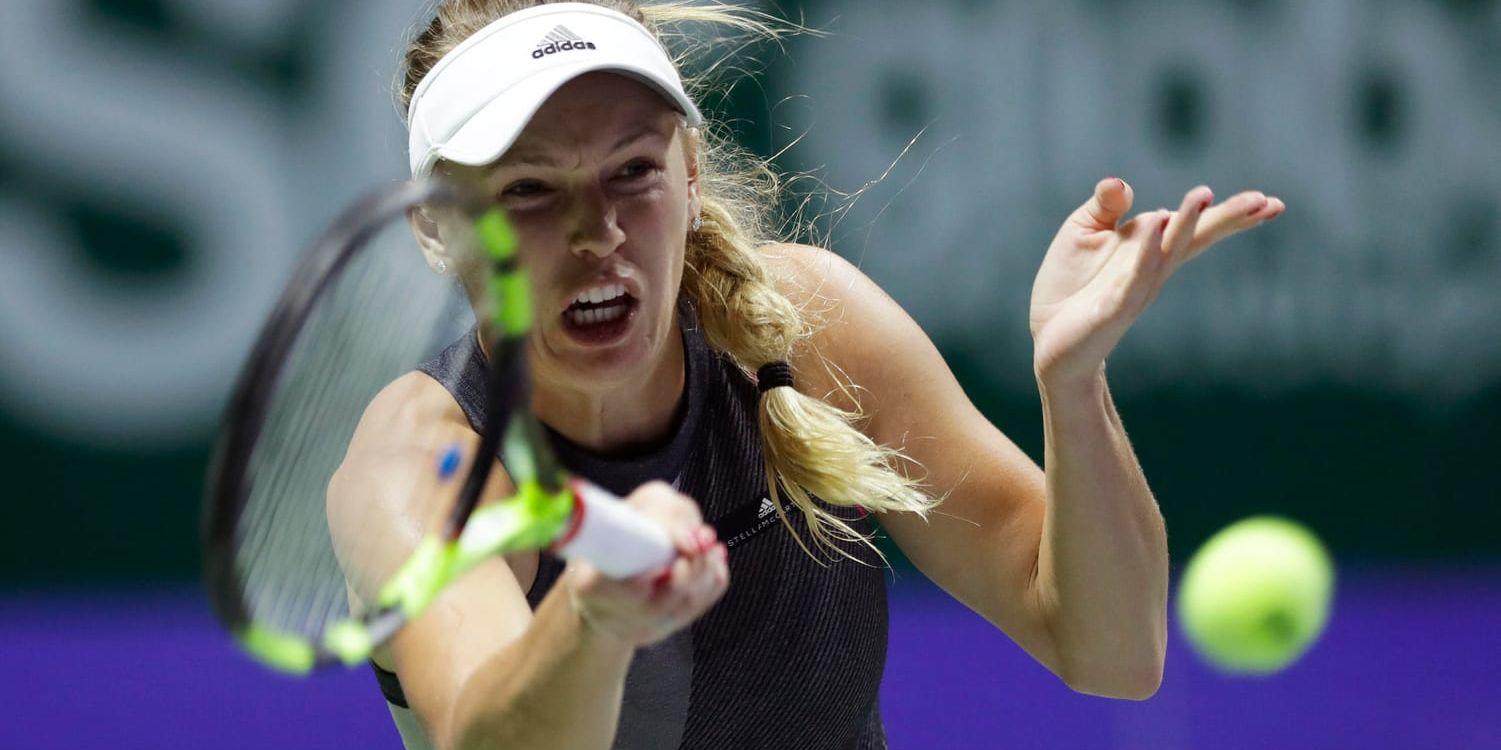Caroline Wozniacki är i final i WTA-slutspelet.