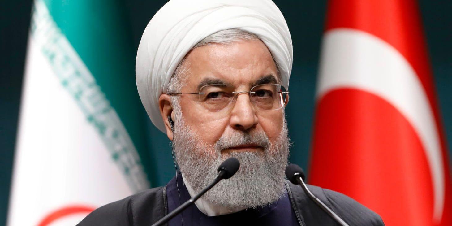 Irans president Hassan Rouhani sade på måndagen att Paymansatelliten skulle studera klimatförändringar i landet. Arkivbild.