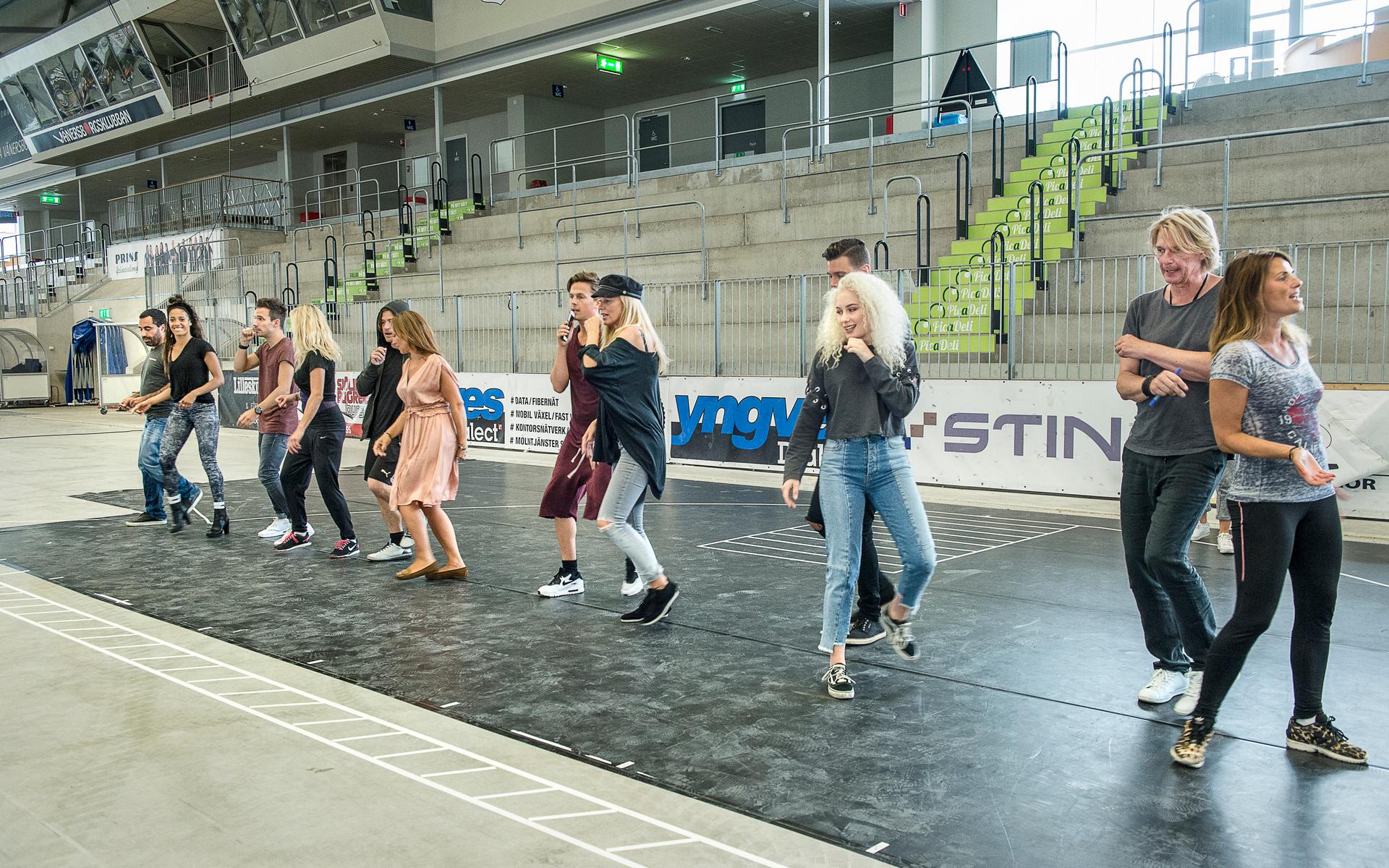 Diggiloo repade i Arena Vänersborg inför turnépremiären 2017.