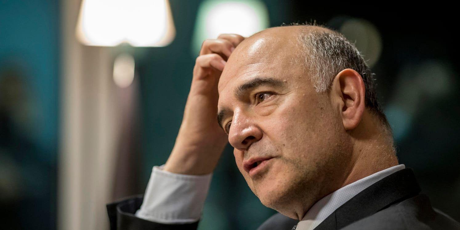 EU:s finanskommissionär Pierre Moscovici. Arkivbild.