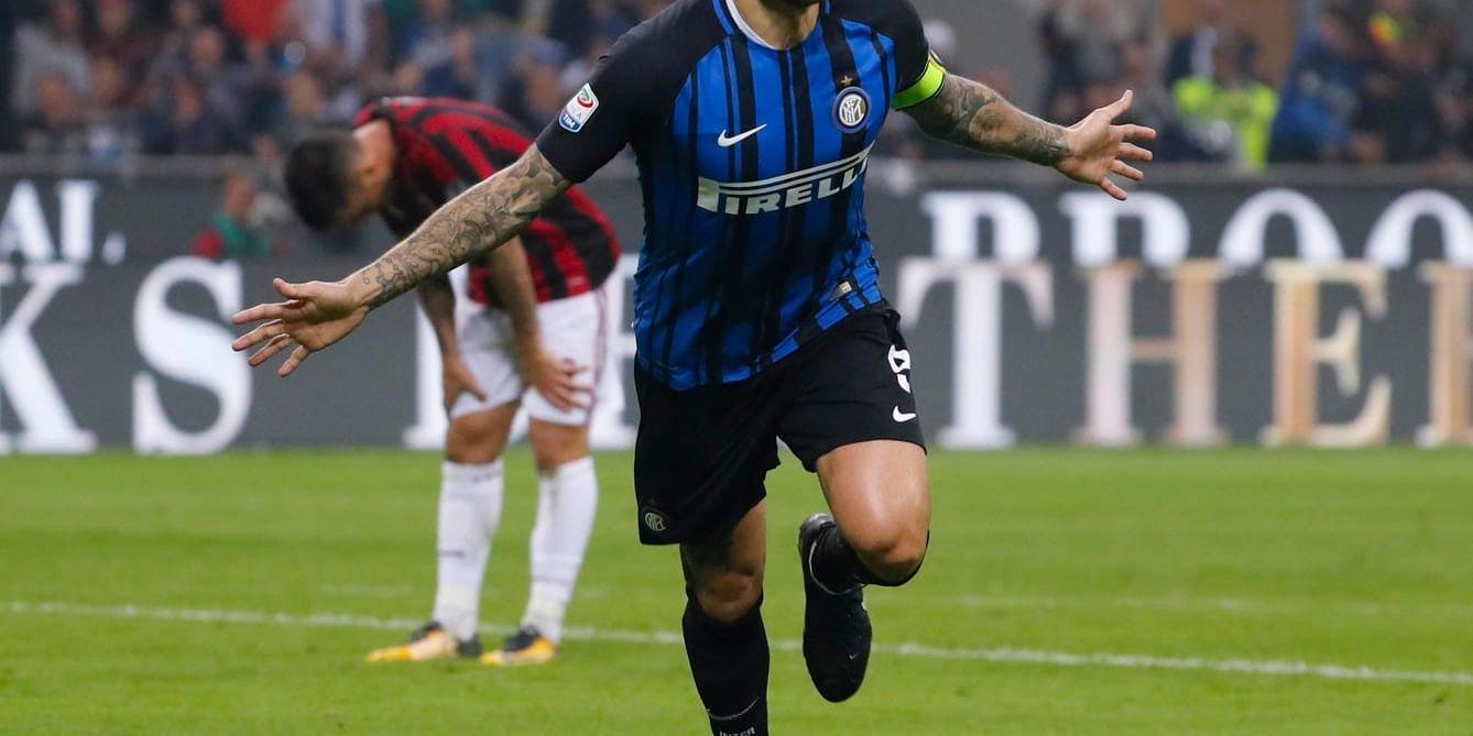 Mauro Icardi, tremålsskytt för Inter.