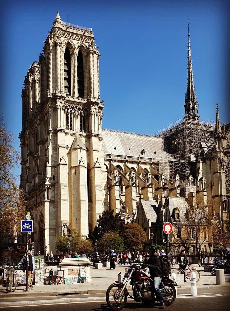 Mia Samuelsson tog denna bild av Notre-Dame för två veckor sedan.