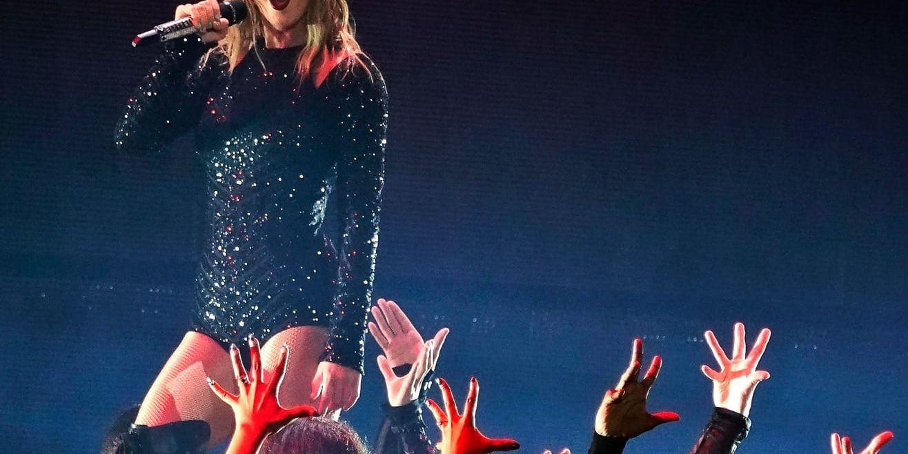 Taylor Swift lät sin säkerhetspersonal använda ansiktsigenkänning under en av sina konserter. Arkivbild.