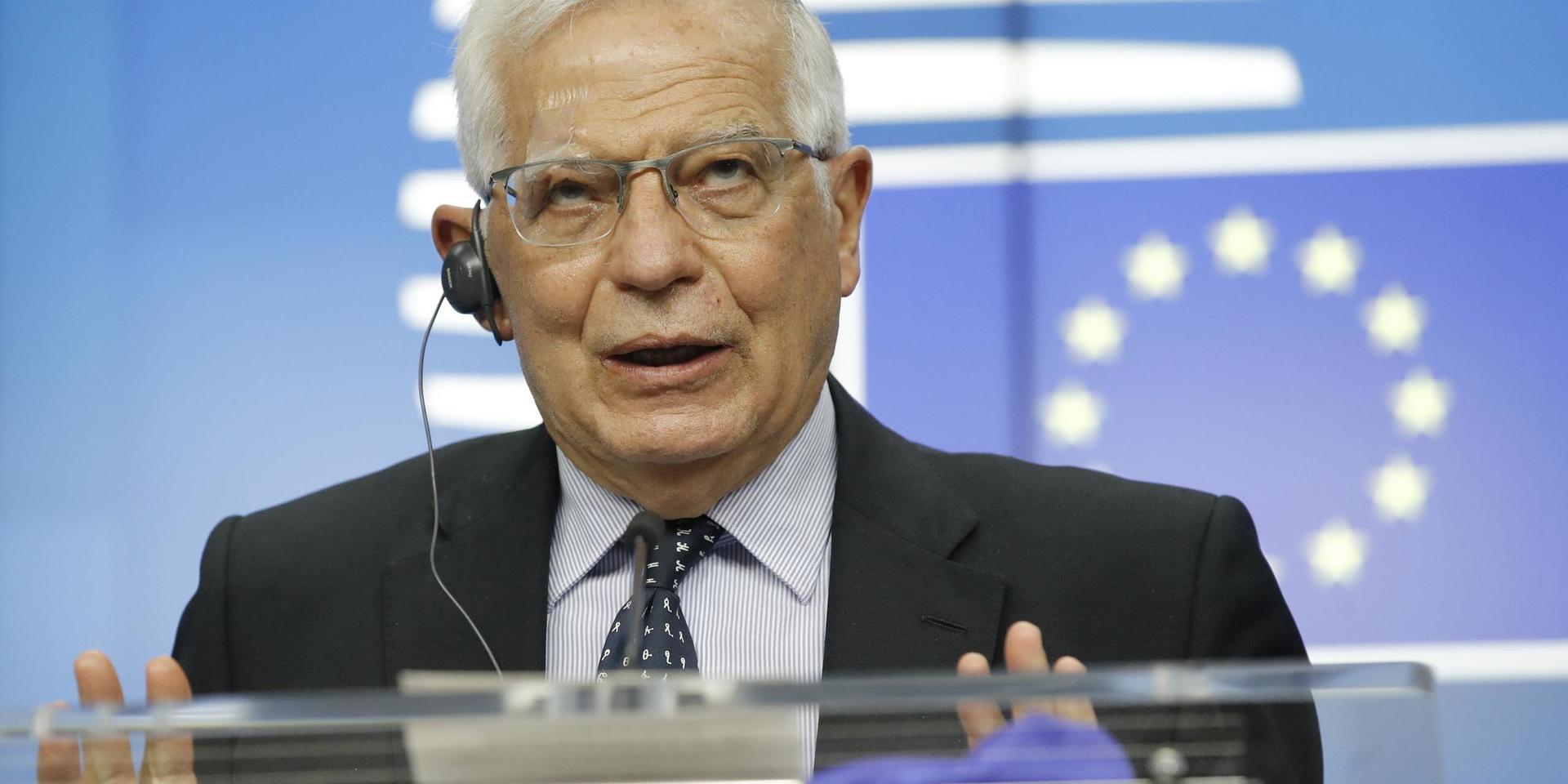 EU:s utrikespolitiske representant Josep Borrell uppmanar parterna i Mellanöstern att omedelbart upphöra med våldet och få till stånd en vapenvila.