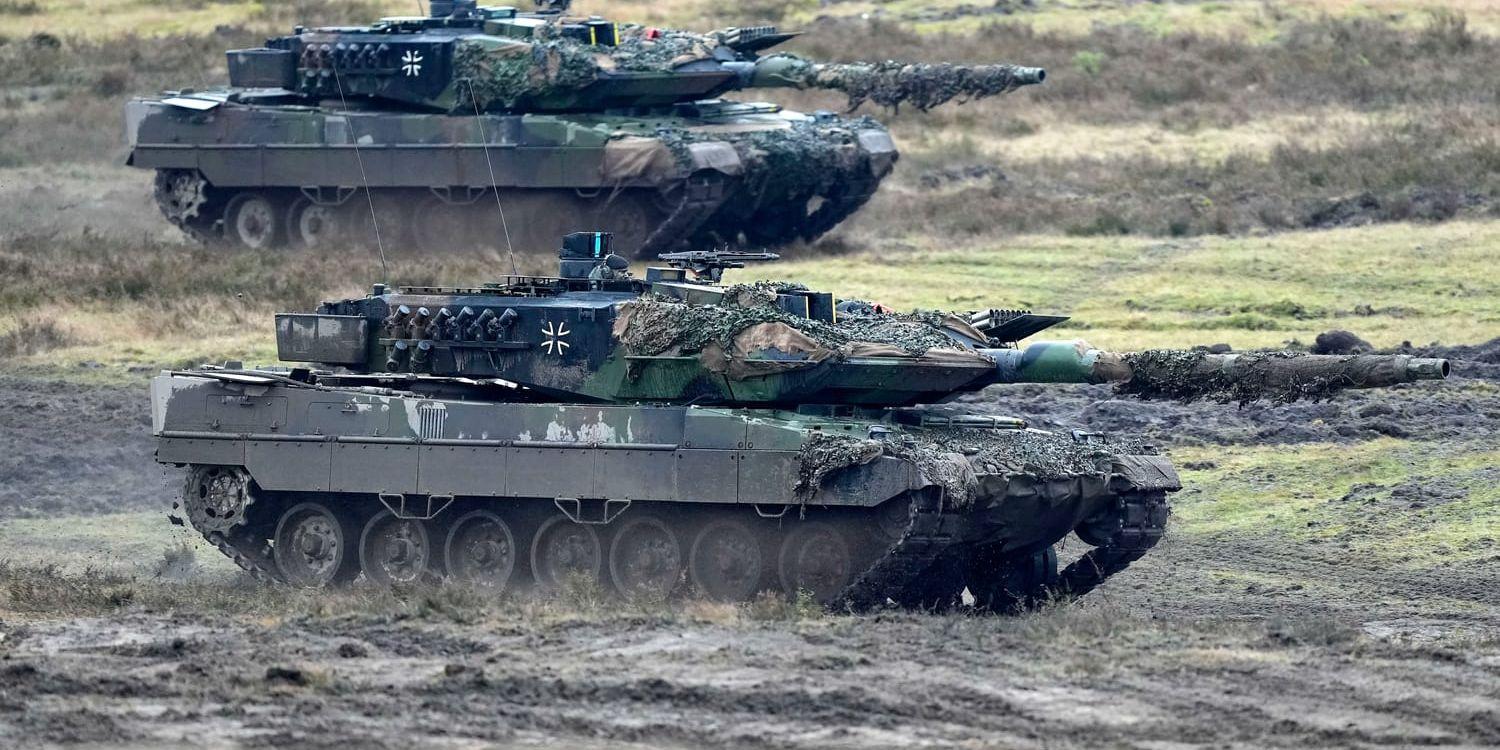 Tyska stridsvagnen Leopard. Arkivbild.